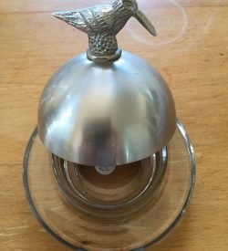 Butter Dish with Bird Lid